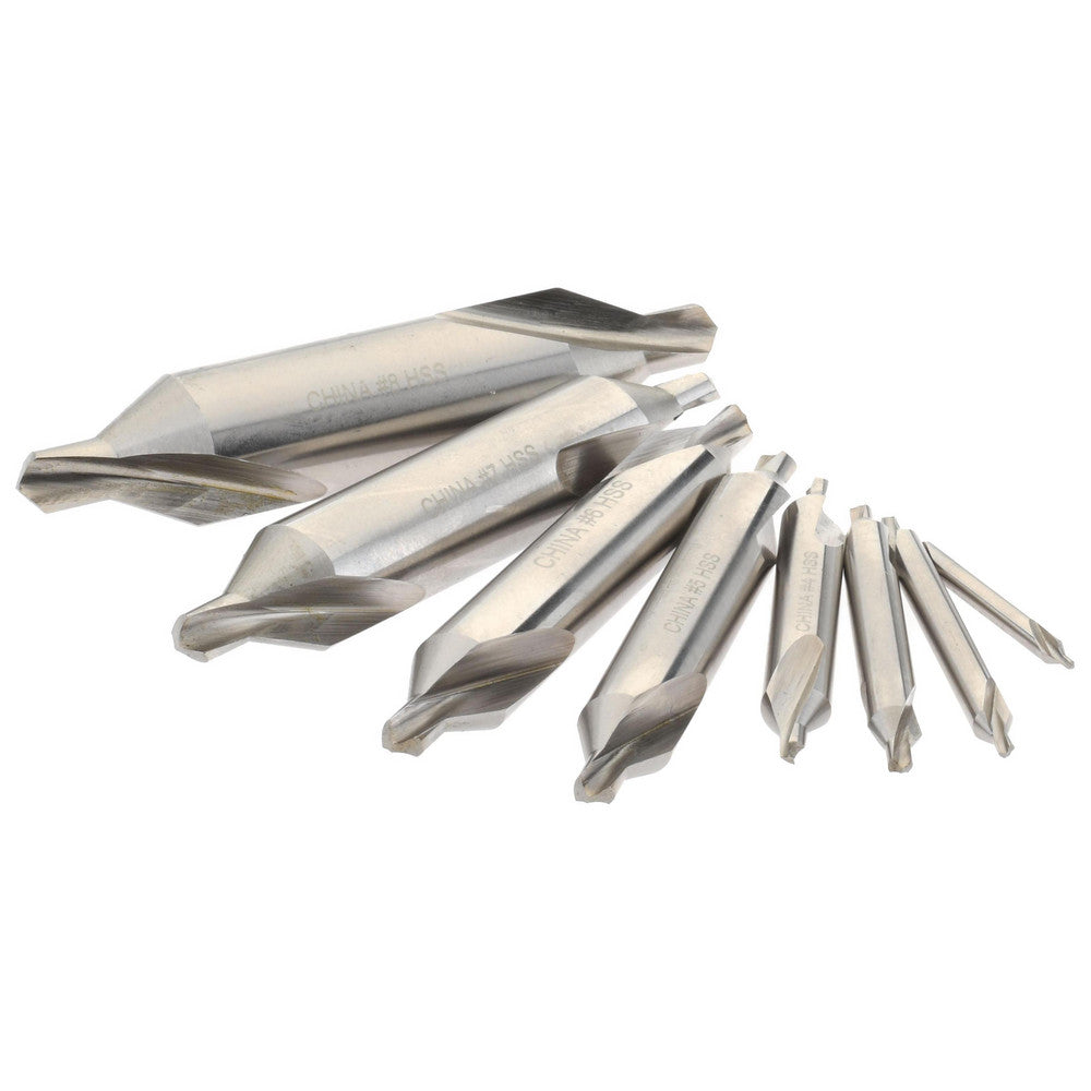 Value Collection 217-9015 8 Pc #1 to #8 High Speed Steel Combo Drill & Countersink Set