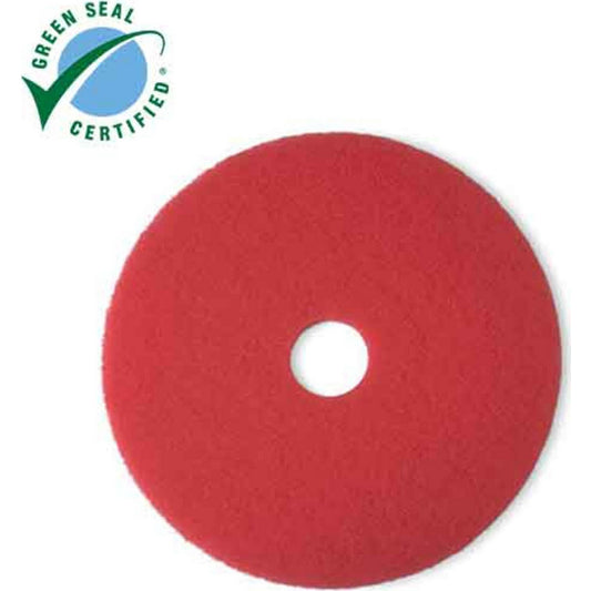 3M 7000000678 Red Buffer Pad 5100, Red, 355 mm x 82 mm, 14 in