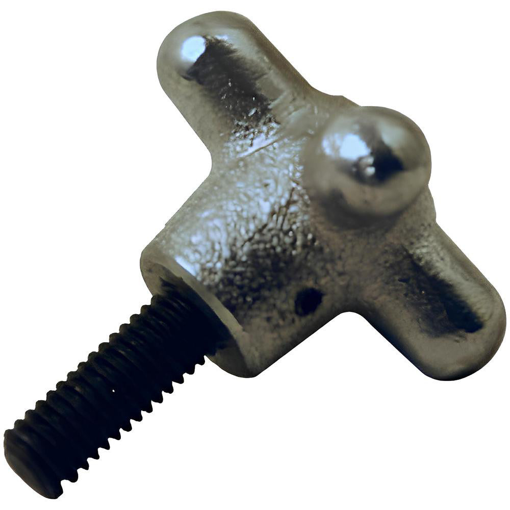 Strong Hand Tools 845750 4 Prong Spoked Knob 2-1/2" Head Dia, 4-Point, Cast Iron, Silver