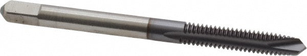 Kennametal 4131263 Spiral Point Tap #8-32 UNC, 2 Flutes, Plug Chamfer, 2B Class of Fit, HSS, TiCN Coated