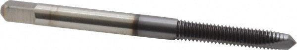 Kennametal 1779088 Spiral Point Tap #10-32 UNF, 2 Flutes, Plug Chamfer, 2B Class of Fit, HSS, TiCN Coated