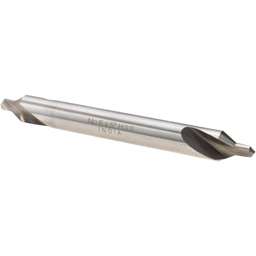 Value Collection 156400006000005 Combo Drill & Countersink #6, 1/2" Body Dia, High Speed Steel