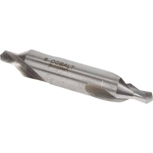 Value Collection BC04P0006 Combination Drill & Countersink #6, 1/2" Body Dia, 118 deg, Cobalt
