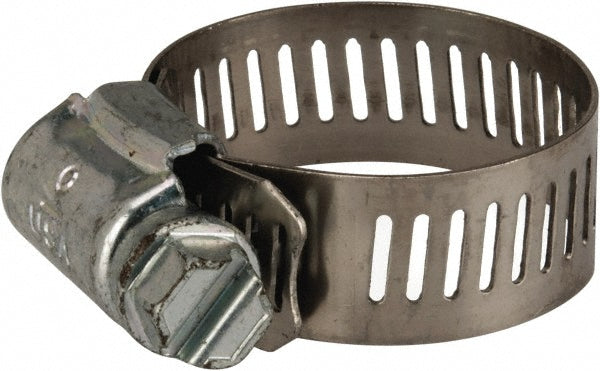 Parker 97HC-12 Worm Gear Clamp 1/2 to 1-1/4" Dia, Stainless Steel Band