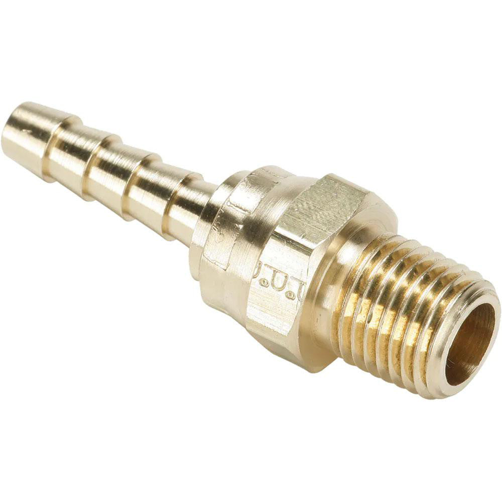 Parker 125HBLSV-4-4 Barbed Hose Fitting 1/4" x 1/4" ID Hose, Male Connector
