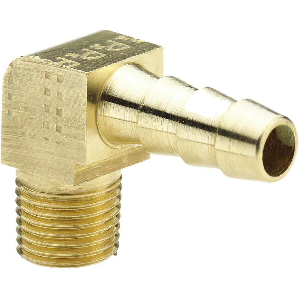 Parker 129HB-6-4 Barbed Hose Fitting 1/4" x 3/8" ID Hose, Elbow