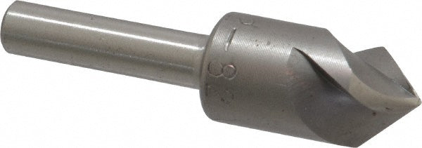 M.A. Ford 92050002 Countersink 1/2" Head Dia, 82.00 deg Included Angle, 3 Flute, High-Speed Steel, Right Hand Cut