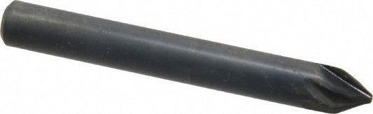M.A. Ford 79025001 Countersink 1/4" Head Dia, 60.00 deg Included Angle, 6 Flute, High-Speed Steel, Right Hand Cut