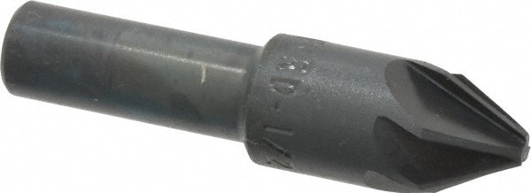 M.A. Ford 79050001 Countersink 1/2" Head Dia, 60.00 deg Included Angle, 6 Flute, High-Speed Steel, Right Hand Cut