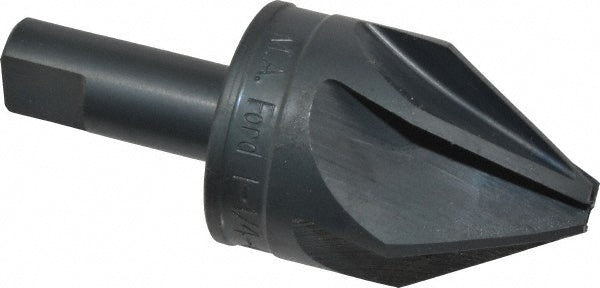 M.A. Ford 79125001 Countersink 1-1/4" Head Dia, 60.00 deg Included Angle, 6 Flute, High-Speed Steel, Right Hand Cut