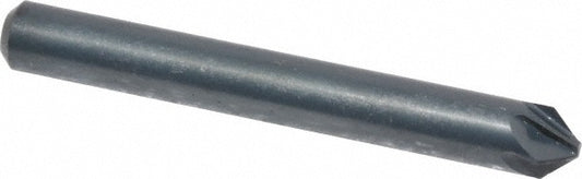M.A. Ford 79018702 Countersink 3/16" Head Dia, 82.00 deg Included Angle, 6 Flute, High-Speed Steel, Right Hand Cut