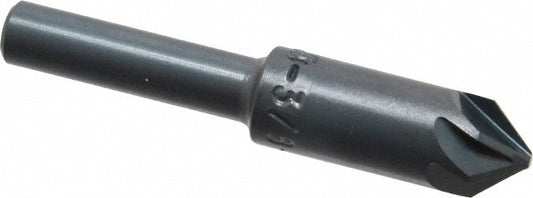 M.A. Ford 79037502 Countersink 3/8" Head Dia, 82.00 deg Included Angle, 6 Flute, High-Speed Steel, Right Hand Cut