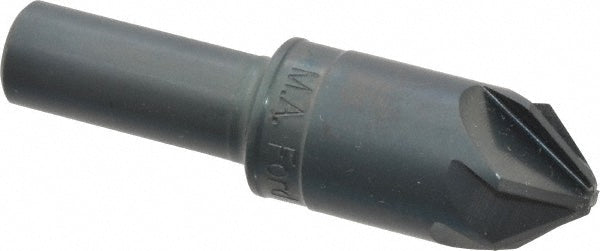 M.A. Ford 79075002 Countersink 3/4" Head Dia, 82.00 deg Included Angle, 6 Flute, High-Speed Steel, Right Hand Cut