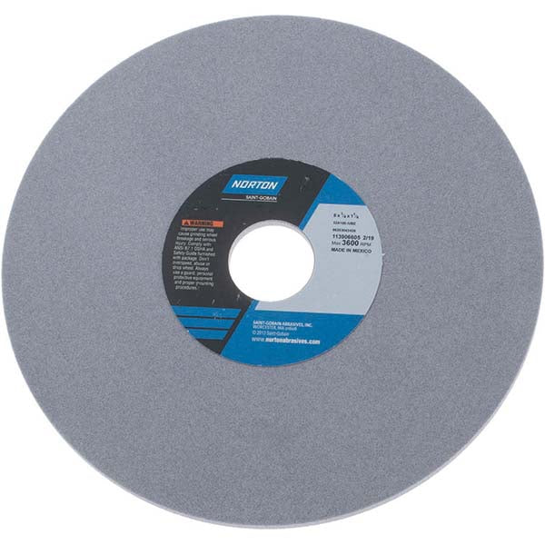 Norton 66253043426 Surface Grinding Wheel 8" Dia, 1/4" Thick, 1-1/4" Hole, 100 Grit, I Hardness