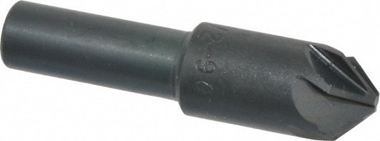M.A. Ford 79050003 Countersink 1/2" Head Dia, 90.00 deg Included Angle, 6 Flute, High-Speed Steel, Right Hand Cut