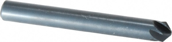 M.A. Ford 79025004 Countersink 1/4" Head Dia, 100.00 deg Included Angle, 6 Flute, High-Speed Steel, Right Hand Cut