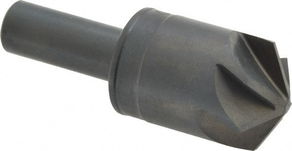 M.A. Ford 79100006 Countersink 1" Head Dia, 120.00 deg Included Angle, 6 Flute, High-Speed Steel, Right Hand Cut