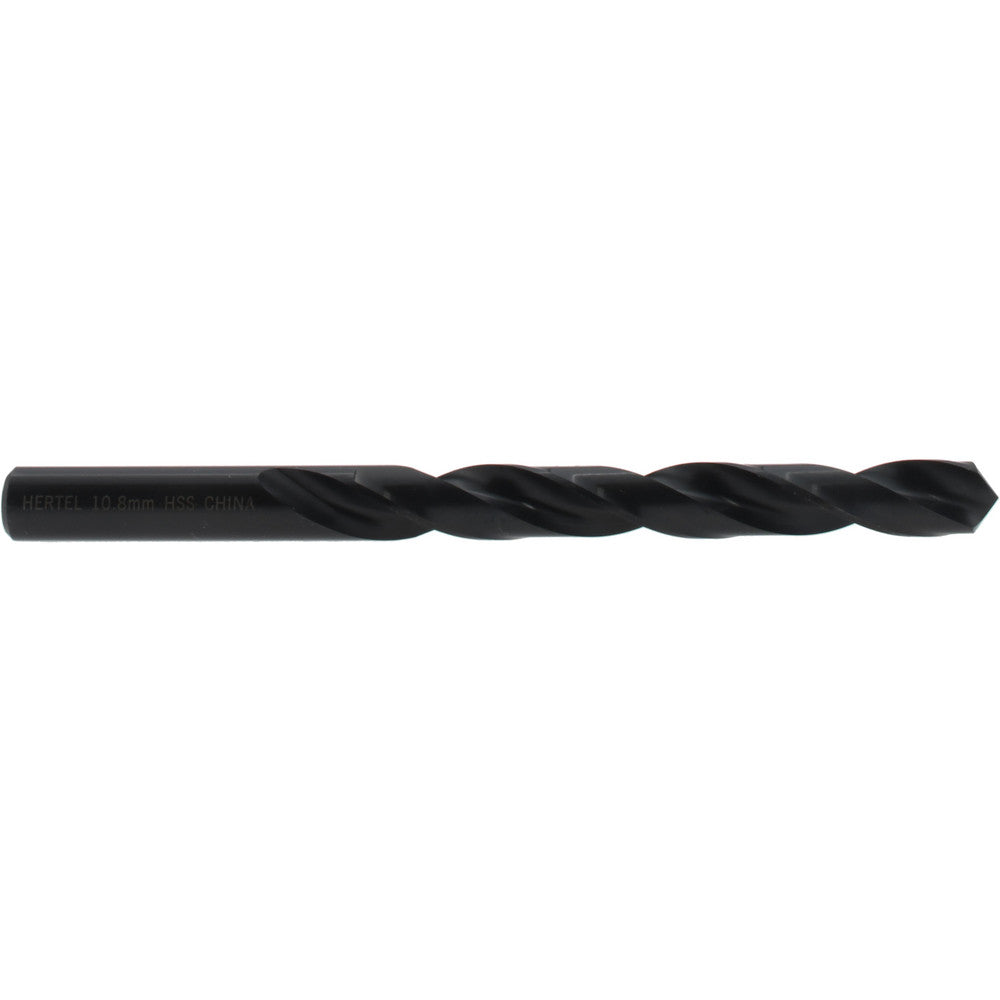 Hertel 301 10.80 Jobber Length Drill Bit 10.80 mm (0.4252) Dia, 118 deg, HSS