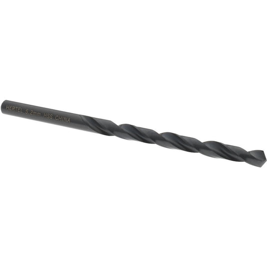 Hertel 301 5.20 Jobber Length Drill Bit 5.20 mm (0.2047) Dia, 118 deg, HSS