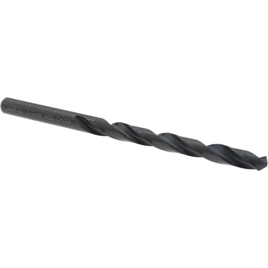 Hertel 301 5.90 Jobber Length Drill Bit 5.90 mm (0.2323) Dia, 118 deg, HSS
