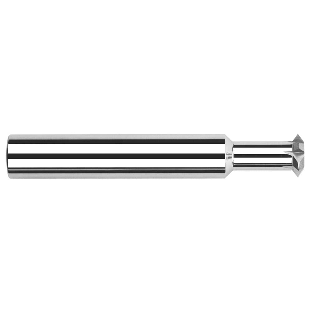 Harvey Tool 72605 Double Angle Milling Cutter 90 &deg, 3/8" Cut Dia, 1/8" Cut Width, 3/8" Shank Dia, Solid Carbide