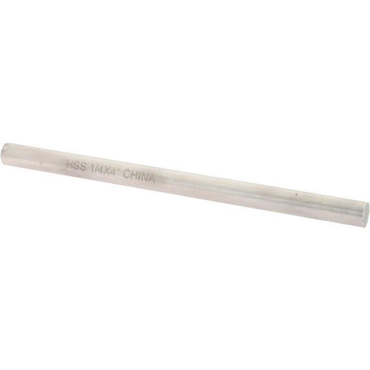 Value Collection 362-0077 Tool Bit Blank 1/4" Dia, 1/4" High, 4" OAL, M2 High Speed Steel, Round