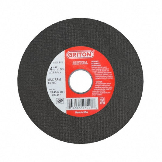 Value Collection CA6045U41 Cut-Off Wheel 6" Dia, 1/16" Thick, 5/8" Hole, Aluminum Oxide