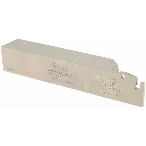 Iscar 2301855 Indexable Grooving-Cutoff Toolholder TGTL 25.4-3 TANG-GRIP, 0.11 to 0.138" Groove Width, 1-1/8" Max Depth of Cut, Left Hand