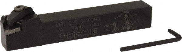 Seco 02483996 Indexable Threading Toolholder External, Right Hand, 0.75 x 0.75" Shank