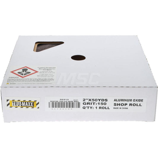 Tru-Maxx 50313 2" x 50 Yd 150 Grit Aluminum Oxide Shop Roll