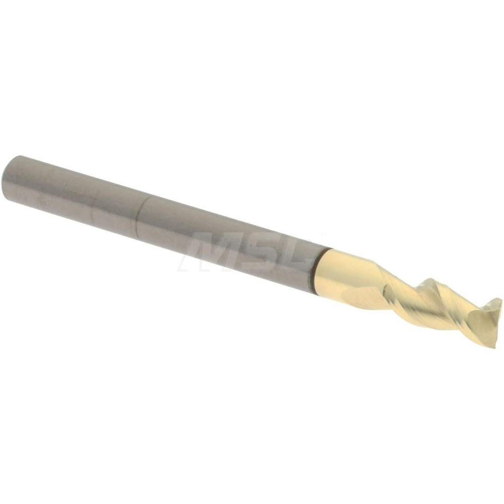Accupro 312900 Square End Mill 1/8" Dia, 1/4" LOC, 2 Flute, Solid Carbide
