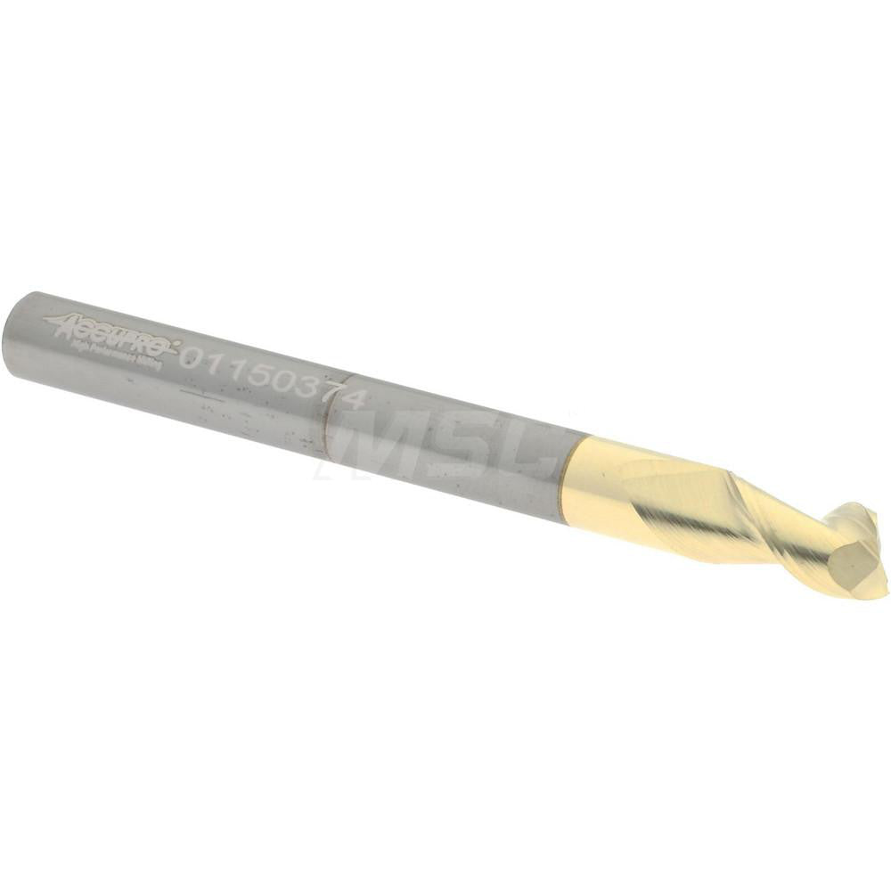 Accupro 312960 Square End Mill 3/16" Dia, 5/16" LOC, 2 Flute, Solid Carbide