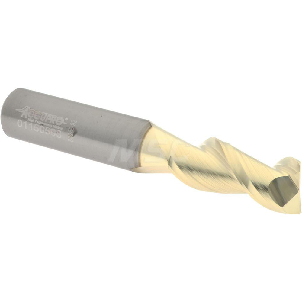 Accupro 313249 Square End Mill 7/16" Dia, 1" LOC, 2 Flute, Solid Carbide