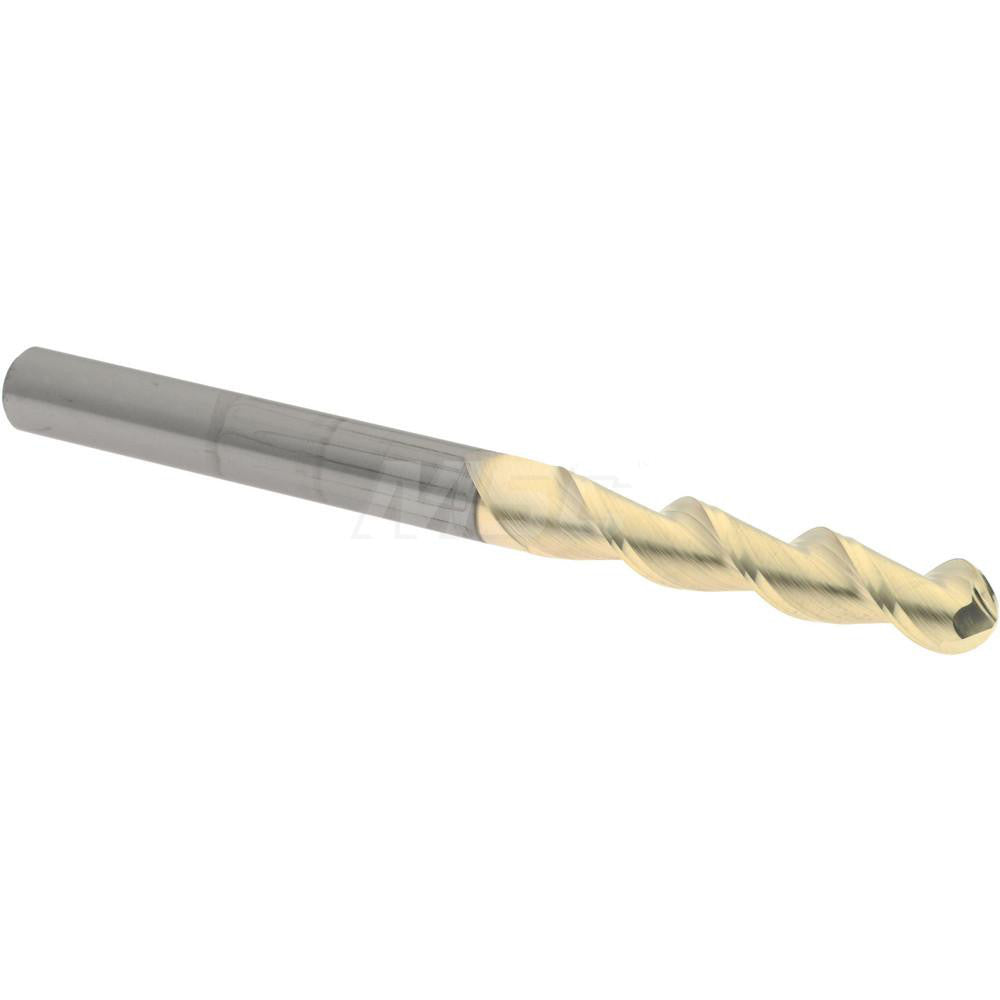 Accupro 313602 Ball End Mill 1/4" Dia, 1-1/4" LOC, 2 Flute, Solid Carbide