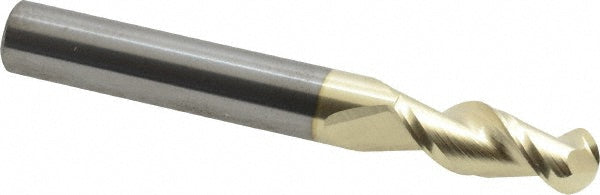Accupro 313612 Ball End Mill 5/16" Dia, 13/16" LOC, 2 Flute, Solid Carbide