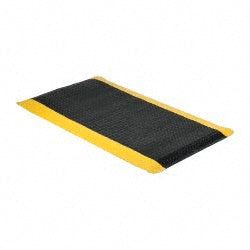 Wearwell 414.1516X3X5BYL Anti-Fatigue Mat 5' Long, 3' Wide, 15/16 Thick, Vinyl, Beveled Edges, Heavy-Duty