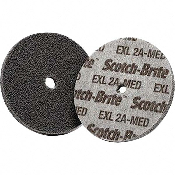 3M 7000028457 Deburring Wheel 3" Dia, 1/4" Face Width, 1/4" Hole, Density 2, Aluminum Oxide