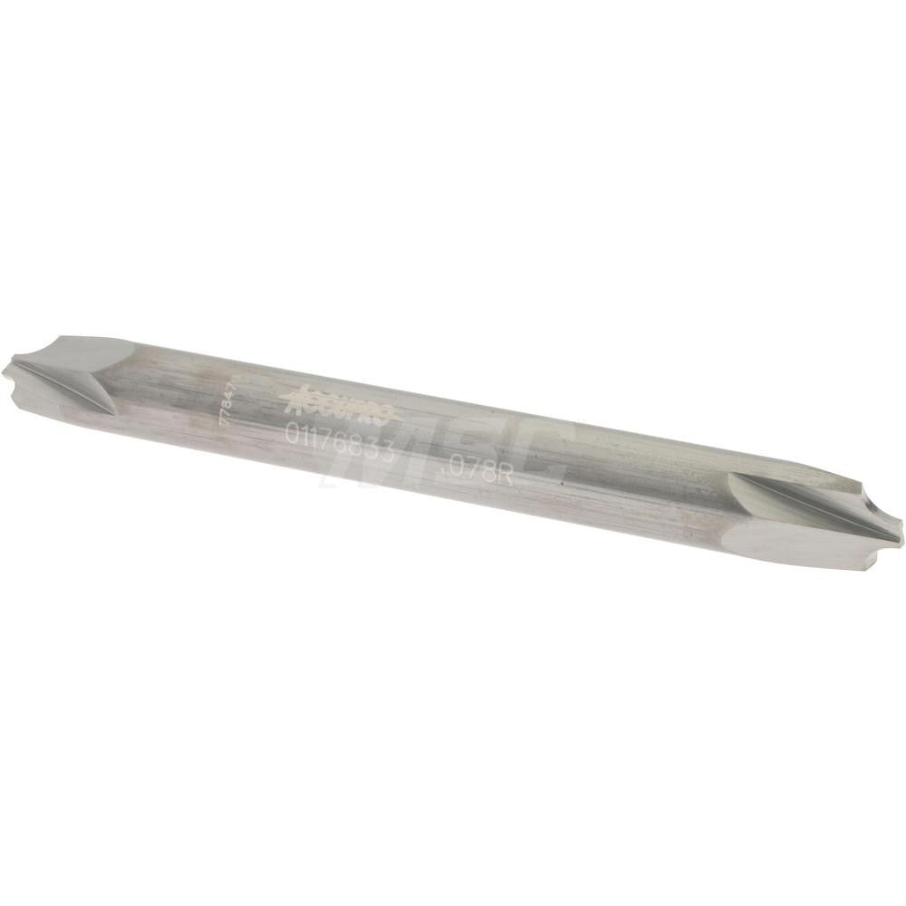 Accupro 01176833 Corner Rounding End Mill 0.07 mm Radius, 1/4" Dia, 2 Flutes, Solid Carbide
