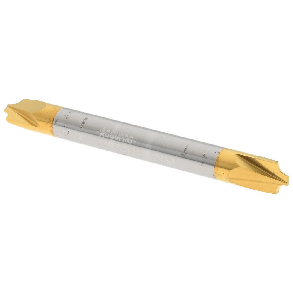 Accupro 01177047 Corner Rounding End Mill 0.07 mm Radius, 1/4" Dia, 2 Flutes, Solid Carbide