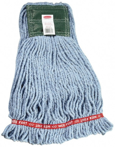 Rubbermaid FGA25206BL00 Web Foot Shrinkless Medium 20 OZ Blend Wet Mop, 5" Headband, Blue