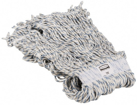 Rubbermaid FGA41206WH00 Wet Mop Loop Side Loading, Medium, White Mop, Blended Fiber