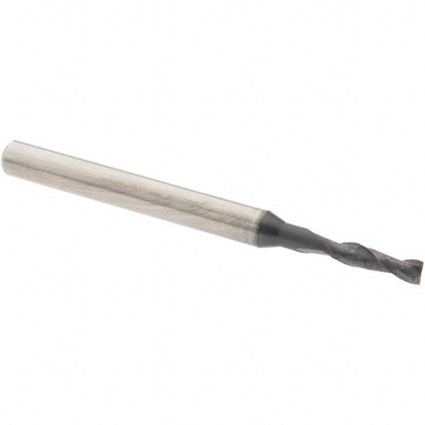 OSG 402-078111 Square End Mill 5/64'' Dia, 1/4'' LOC, 1/8'' Shank Dia, 1-1/2'' OAL, 2 Flutes, Solid Carbide