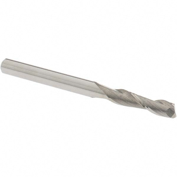 OSG 402-1250 Square End Mill 1/8'' Dia, 1/2'' LOC, 1/8'' Shank Dia, 1-1/2'' OAL, 2 Flutes, Solid Carbide