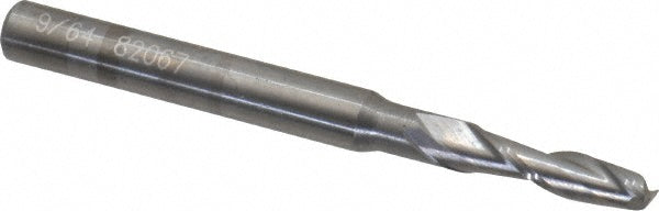 OSG 402-1406 Square End Mill 9/64'' Dia, 1/2'' LOC, 3/16'' Shank Dia, 2'' OAL, 2 Flutes, Solid Carbide