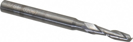 OSG 402-1406 Square End Mill 9/64'' Dia, 1/2'' LOC, 3/16'' Shank Dia, 2'' OAL, 2 Flutes, Solid Carbide