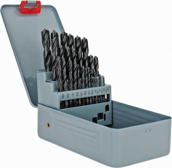 Value Collection 01186295 Drill Bit Set Jobber Length Drill Bits, 29 Pc, 118 &deg, High Speed Steel
