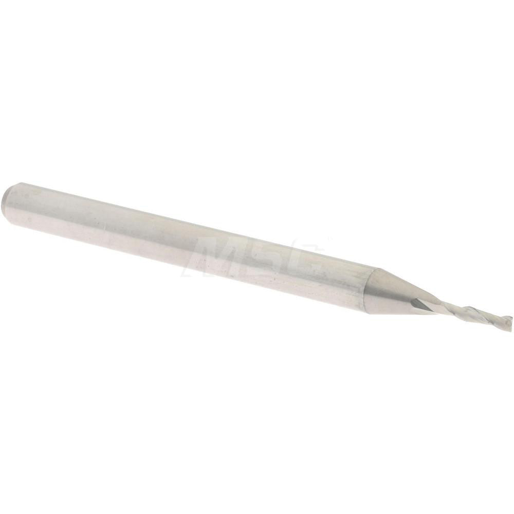 Accupro 01216332 Square End Mill 0.0394'' Dia, 0.1575'' LOC, 2 Flutes, Solid Carbide