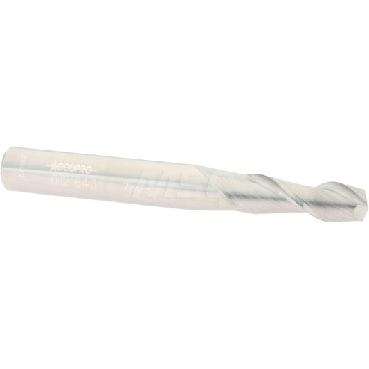 Accupro 01216431 Square End Mill 0.2756'' Dia, 0.748'' LOC, 2 Flutes, Solid Carbide