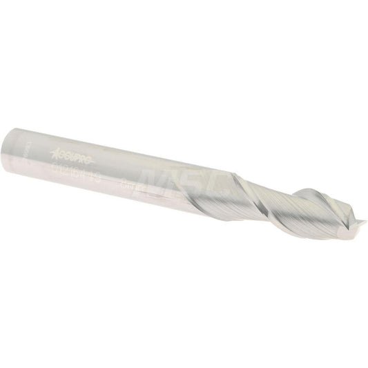 Accupro 01216449 Square End Mill 0.315'' Dia, 0.7874'' LOC, 2 Flutes, Solid Carbide