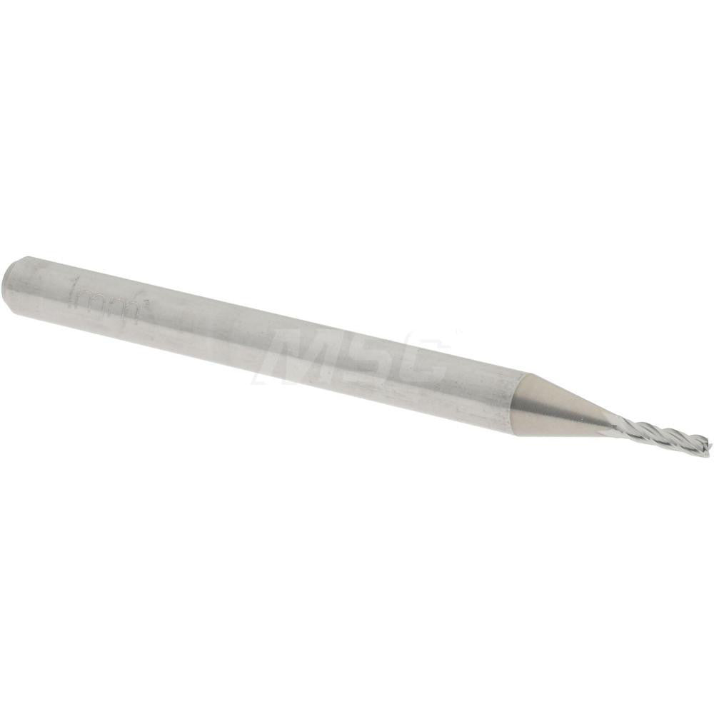 Accupro 01216548 Square End Mill 0.0394'' Dia, 0.1575'' LOC, 4 Flutes, Solid Carbide